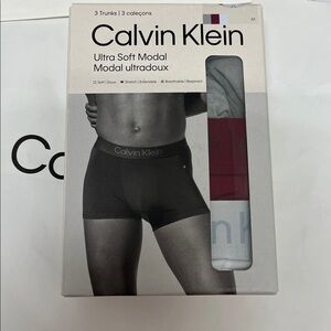 Calvin Klein Men ultra soft modal Stretch extensible trunk 3 pack new